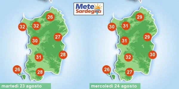 temperature meteo sardegna 3 - Ondata di caldo già sabato. L'Estate in Sardegna non vuole terminare: condizioni meteo soleggiate