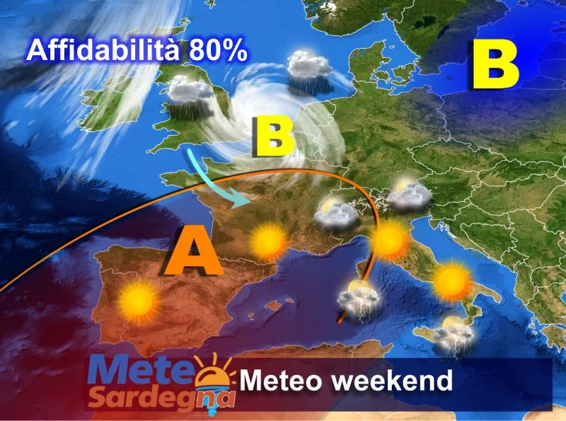 Meteo1 mts 1 - Meteo weekend: variabile, tra nubi sole e qualche temporale