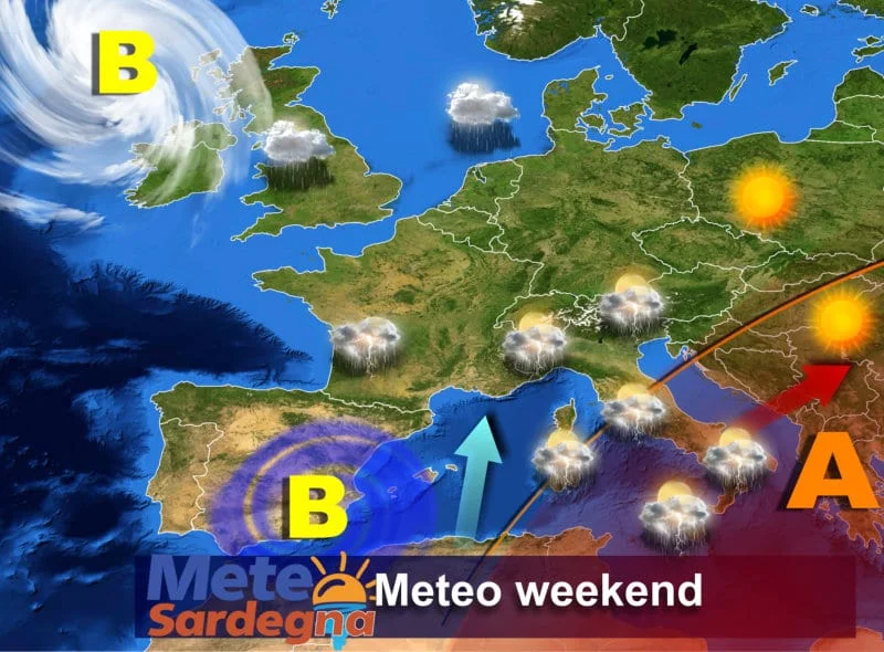 Meteo1 mts 7 - Il meteo peggiora da stasera con temporali