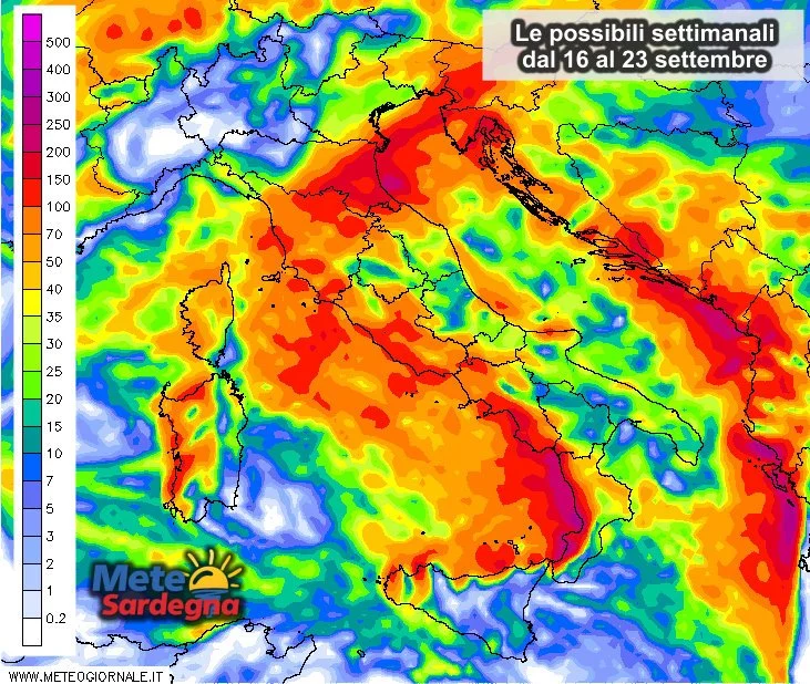 Piogge 10 - Maltempo 2.0: tra sabato e lunedì ulteriore peggioramento