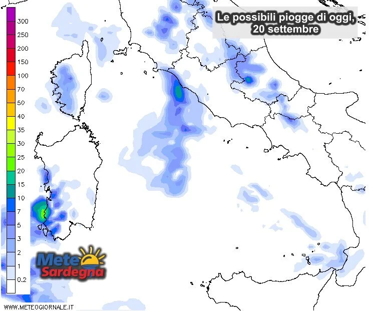 Piogge 13 - Stasera arriveranno piogge e temporali