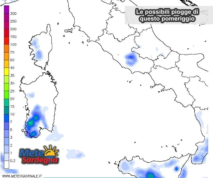 Piogge 16 - Possibili forti temporali anche oggi pomeriggio
