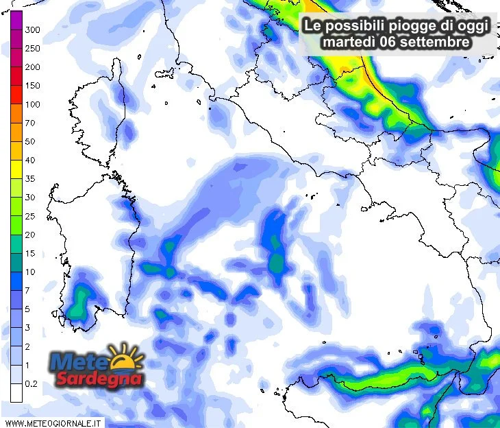 Piogge 2 - Oggi saranno possibili i primi temporali