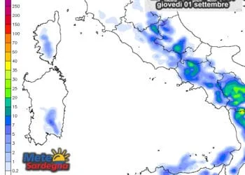 Piogge 350x250 - Importante calo delle temperature tra oggi e domani