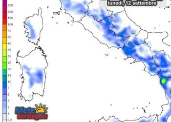 Piogge 6 350x250 - Caldo quasi agli sgoccioli: da mercoledì temperature giù