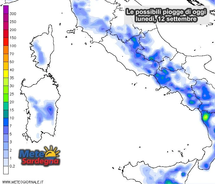 Piogge 6 - Anche oggi ci aspettiamo dei temporali pomeridiani