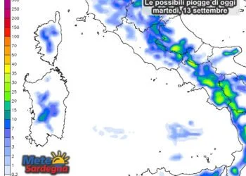 Piogge 7 350x250 - Il super temporale su Cagliari: video