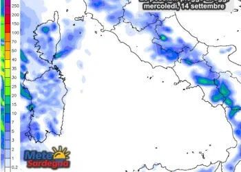 Piogge 8 350x250 - Il super temporale su Cagliari: video