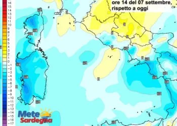 Variazioni temperature 350x250 - Caldo quasi agli sgoccioli: da mercoledì temperature giù