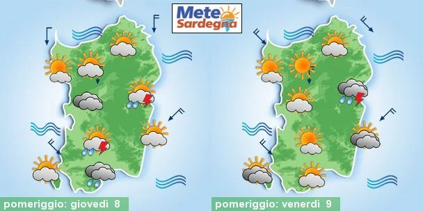 meteo sardegna previsioni 1 3 - Oggi e domani nuovi temporali in Sardegna. Ma per spegnere la siccità servirebbe ben altro. Meteo prossimi giorni