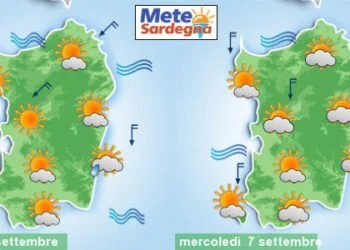 meteo sardegna previsioni 1 350x250 - Importante calo delle temperature tra oggi e domani