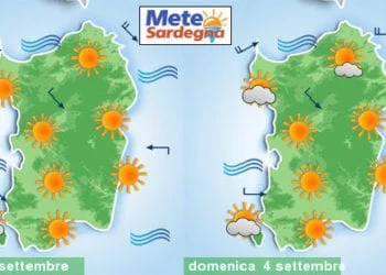 previsioni meteo sardegna 1 1 350x250 - Importante calo delle temperature tra oggi e domani