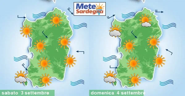 previsioni meteo sardegna 1 1 - Meteo Week End con sole e caldo. Poi cambiamento