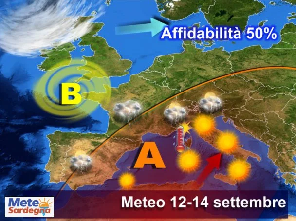 previsioni meteo sardegna 1 2 - Condizioni meteo incerte, qualche acquazzone. Ma pian piano sarà sempre più soleggiato