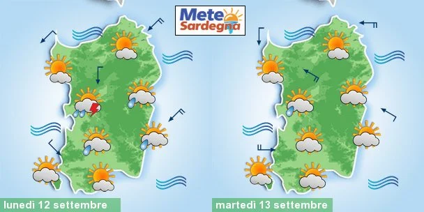 previsioni meteo sardegna 1 3 - Lunedì e martedì qualche temporale pomeridiano. Ma da metà settimana avremo un peggioramento