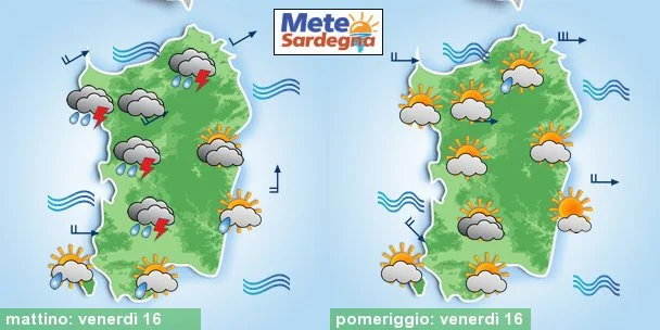 previsioni meteo sardegna 1 7 - Temporali intensi, ma non è finita qui. Nuova ondata di maltempo anche nei prossimi giorni