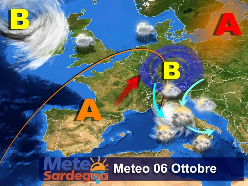 Meteo1 mts 3 - Oggi peggiora e nel weekend meteo variabile. Poi grandi piogge