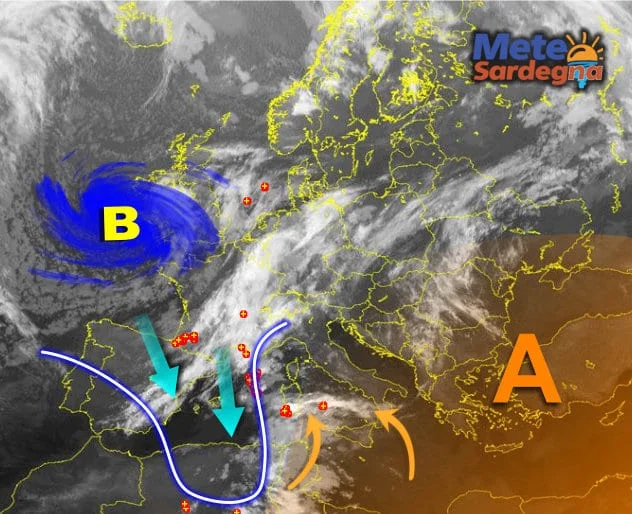 Meteosat - Ecco i temporali visti dal satellite