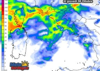 Piogge 2 350x250 - In settimana piogge sparse e prospettive di forte maltempo verso il weekend