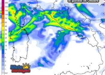 Piogge 3 350x250 - In settimana piogge sparse e prospettive di forte maltempo verso il weekend