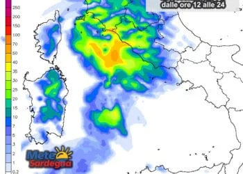 Piogge 350x250 - In settimana piogge sparse e prospettive di forte maltempo verso il weekend