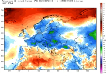 anomalie termiche 350x250 - Ottobre è quasi finito: volete sapere se è stato caldo o fresco?