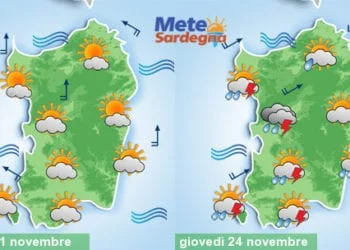 Meteo 350x250 - Peggiora forte: alcune zone già sotto i temporali