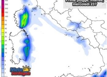 Piogge 10 350x250 - Peggiora forte: alcune zone già sotto i temporali