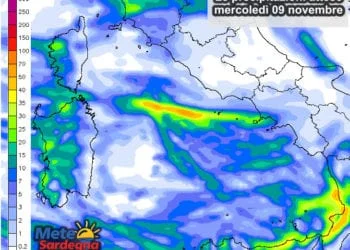 Piogge 5 350x250 - Mercoledì piogge su est Sardegna, poi variabile. Peggiora forte sabato