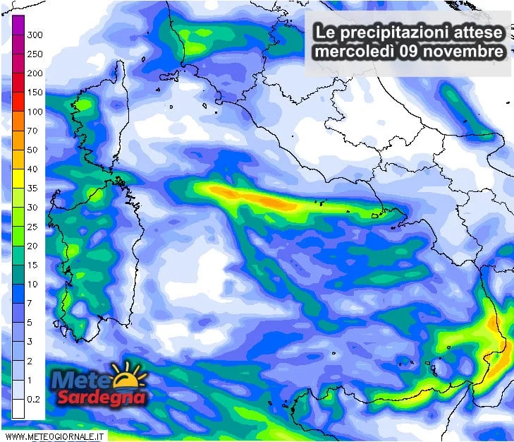 Piogge 5 - Meteo mercoledì: anche domani tanta pioggia