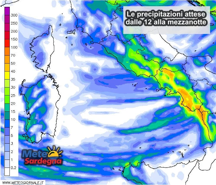 Piogge 8 - Anche nelle prossime ore sono previste molte piogge