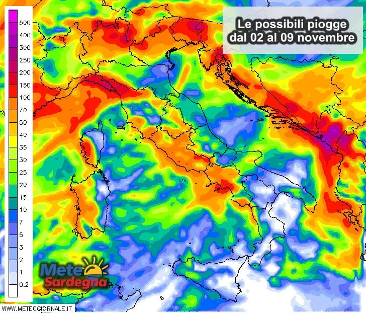 Piogge - Vere piogge autunnali: forse ci siamo