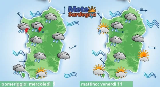 Previosioni meteo - Peggiora forte nelle prossime ore, poi altre perturbazioni