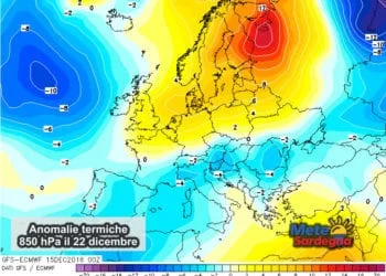 Anomalie termiche 350x250 - San Silvestro e Capodanno al freddo. Il meteo sino all'Epifania