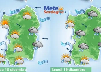 Meteo sardegna 5 350x250 - San Silvestro e Capodanno al freddo. Il meteo sino all'Epifania