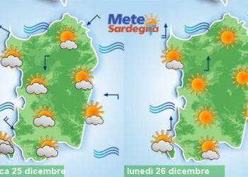 Meteo sardegna 7 350x250 - San Silvestro e Capodanno al freddo. Il meteo sino all'Epifania