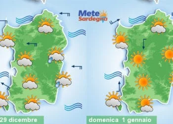 Meteo sardegna 9 350x250 - San Silvestro e Capodanno al freddo. Il meteo sino all'Epifania