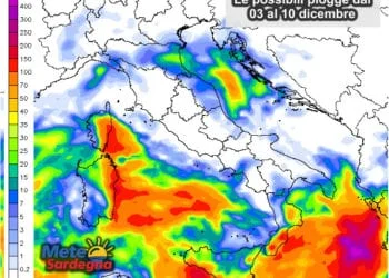 Piogge 350x250 - Settembre: tempesta di fulmini a Cagliari e Pirri