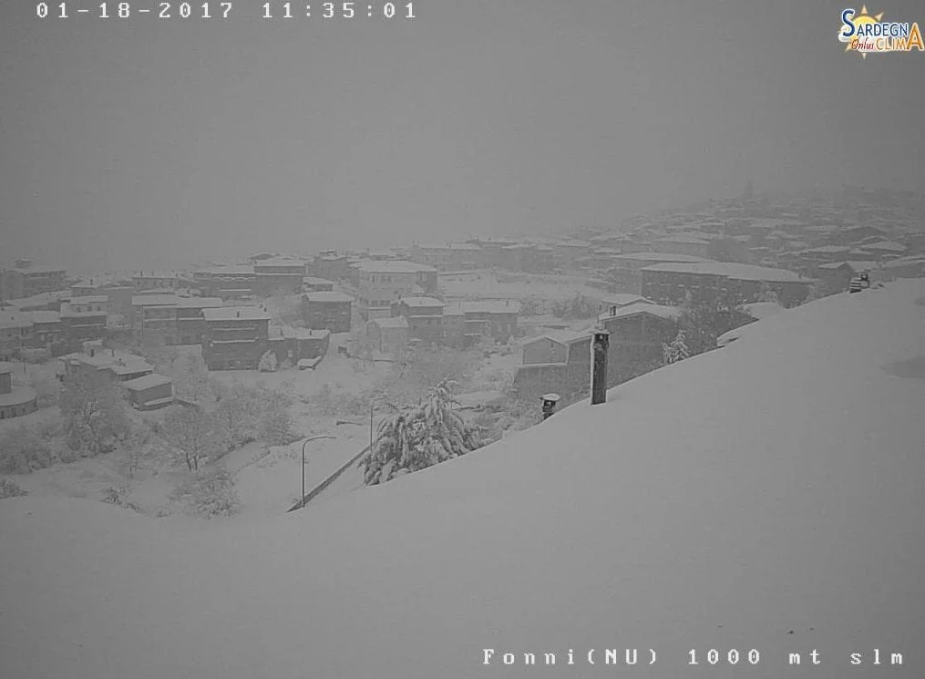 Fonni - Centri montani della Barbagia sepolti dalla neve