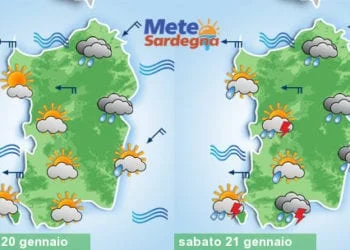 Meteo Sardegna 6 350x250 - Tempesta in Sardegna: è emergenza meteo con allerta Protezione Civile. Piogge intense sulla neve