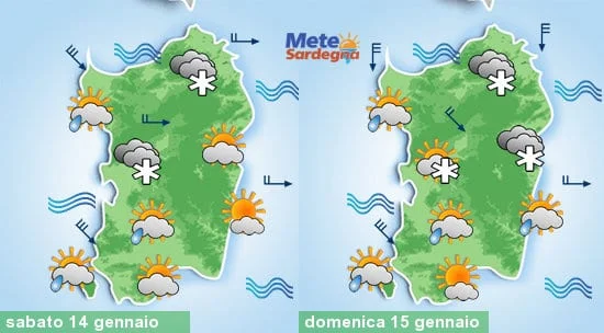 Meteo sardegna 2 1 - Freddo da venerdì sera, sabato e domenica nevicate in collina