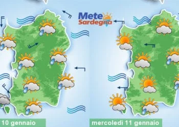 Meteo sardegna 3 350x250 - Ecco dove si trova il freddo Artico in questo momento