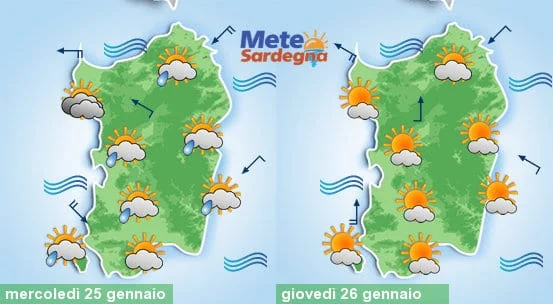 Meteo sardegna 6 1 - Oggi piogge, poi migliora. Ma nel weekend nuova perturbazione