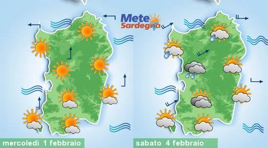 Meteo sardegna 9 - Febbraio comincerà col sole, ma non per molto: nel weekend peggiora