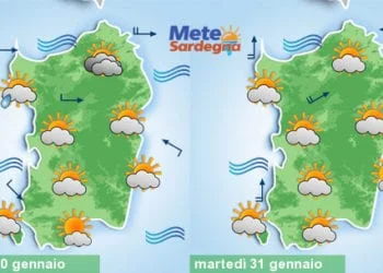 Meteosardegna 1 350x250 - Prime piogge tra venerdì e sabato, poi il meteo peggiorerà con forza