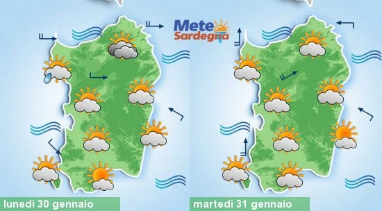 Meteosardegna 1 - Alta Pressione e bel tempo. Possibile peggioramento nel weekend