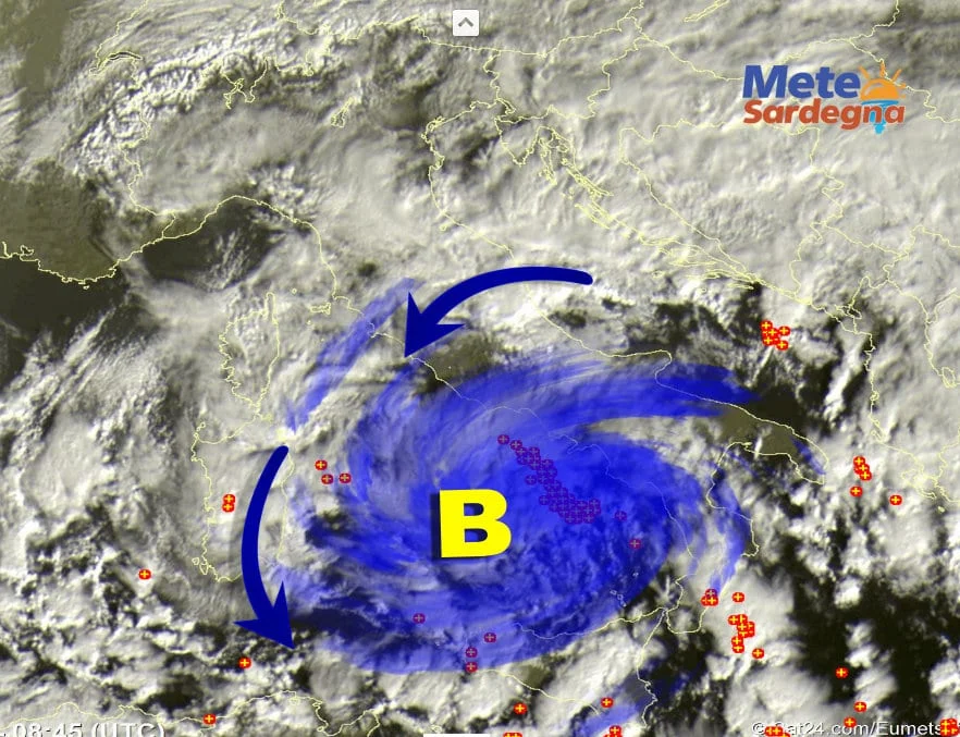 Meteosat 4 - Vortice Artico a pieno regime: ne avremo per tutto il giorno