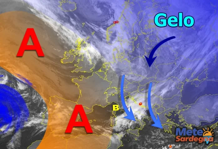 Meteosat - Il gelo si sta già muovendo verso sud