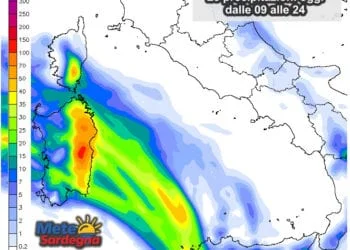 Piogge 1 350x250 - Tempesta in Sardegna: è emergenza meteo con allerta Protezione Civile. Piogge intense sulla neve