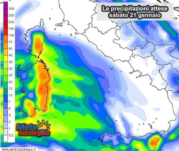 Piogge - Sabato potrebbero verificarsi temporali e nubifragi